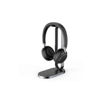 Гарнитура BH76 with Charging Stand UC Black USB-A, Беспроводная BT,BHC76,Зарядка Qi,HD звук,Шумоподав.ANС,Черн